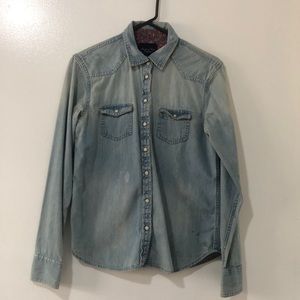 Denim shacket